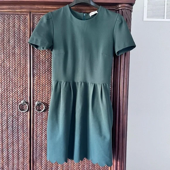 red valentino scalloped dress Red Valentino Scalloped Dress